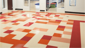 Armstrong VCT flooring in school