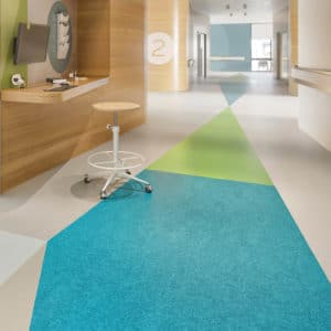 Mannington resilient flooring in hospital